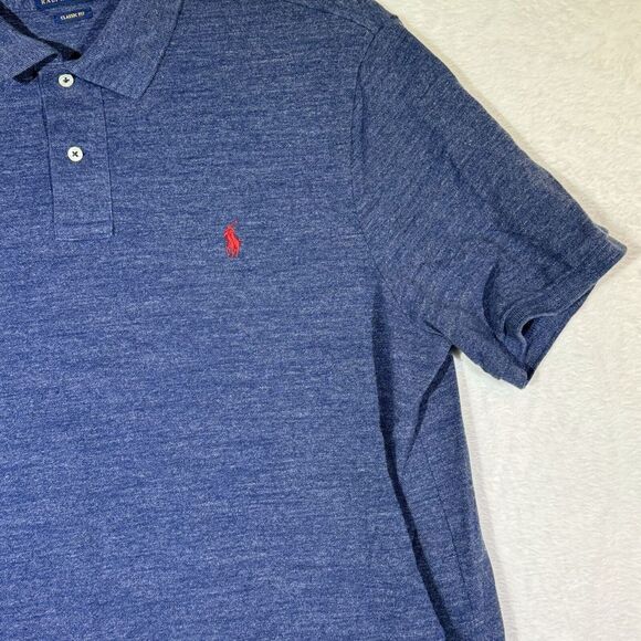 Polo Ralph Lauren Men's Polo Shirt‎ XL Blue Golf 100% Cotton Short Sleeve M622 - Picture 5 of 16